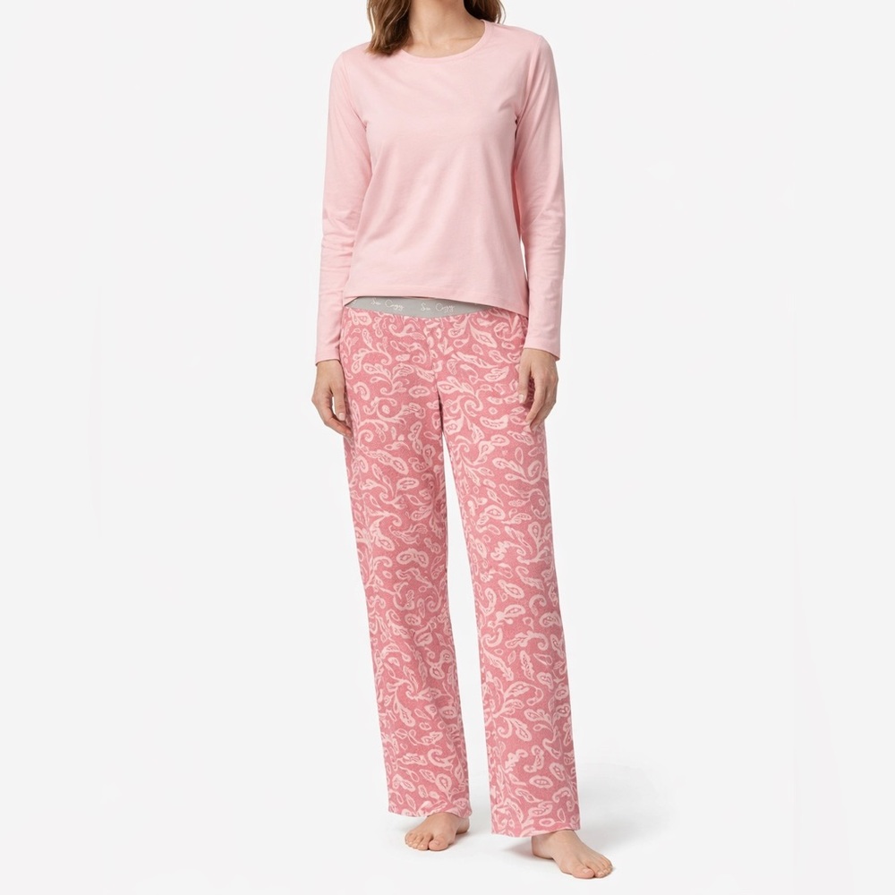 Hanes Comfort Sleep Pink Pajama Set